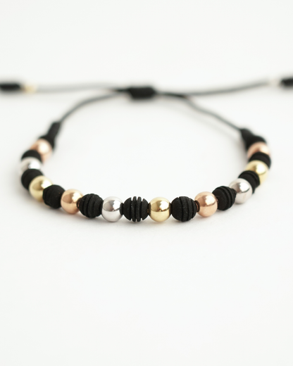 PULSERA DENARIO NEOPRENO 3 OROS